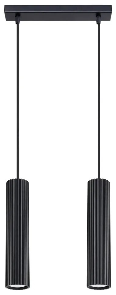 Lustră neagră din metal Gleam – Sollux