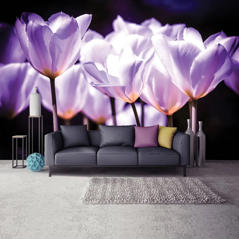 Fototapet - Flori - tonul violet (152,5x104 cm)