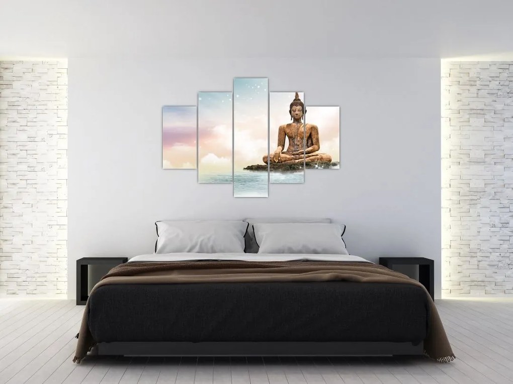 Tablou - Buddha care supraveghează pământul (150x105 cm)