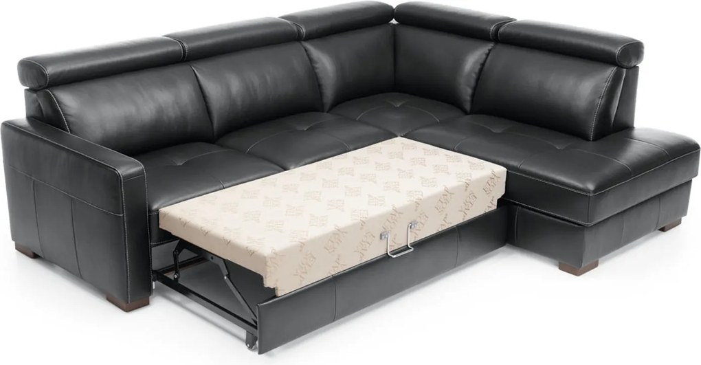 Colțar lemn masiv Ergo 260×89–101×209 cm - Stânga