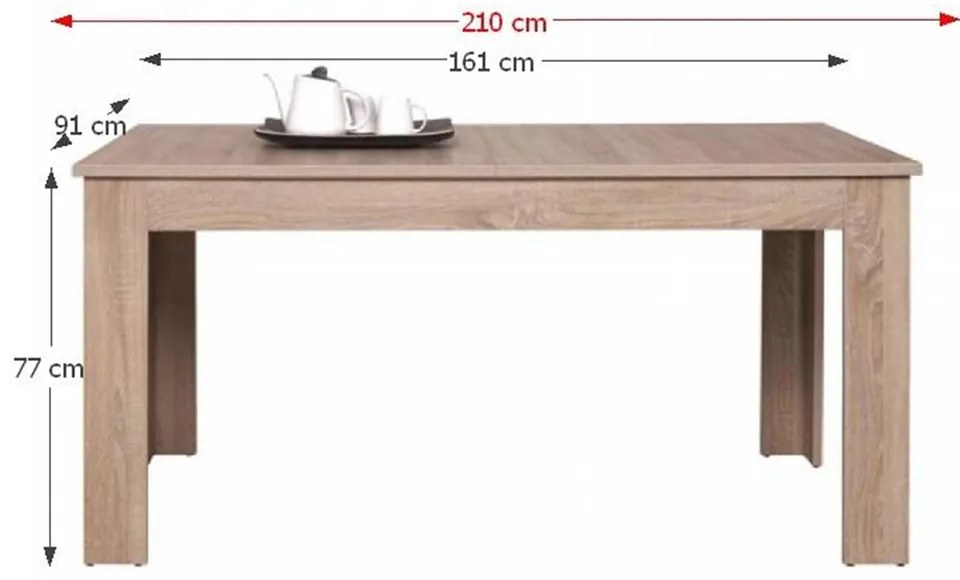 Masă de sufragerie Gary Typ 12 (pentru 6 până la 8 persoane). 772099