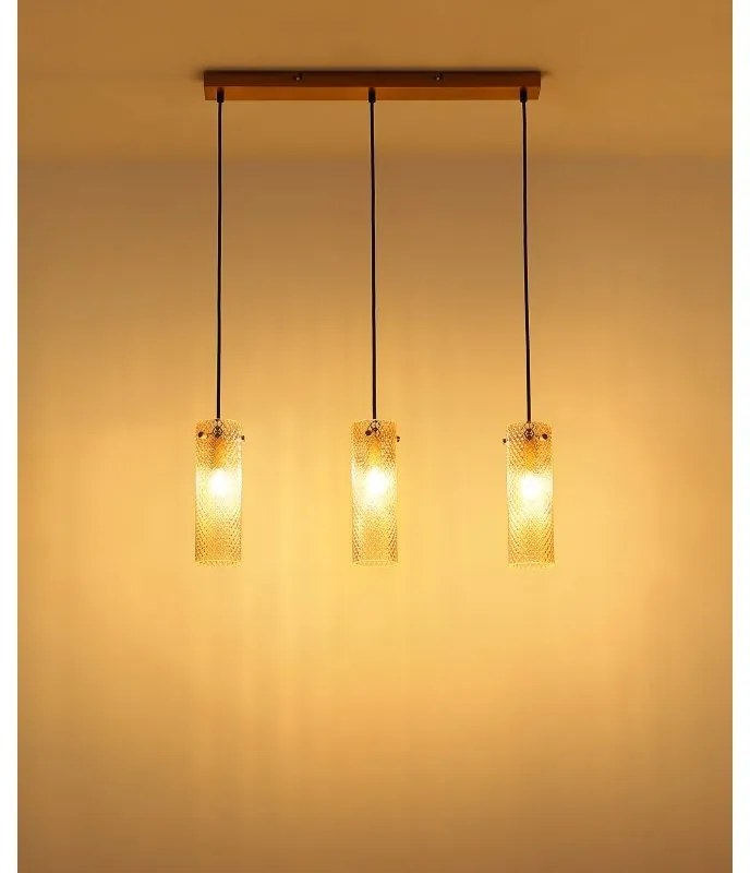 Lustra suspendata design decorativ Karolo 3L, 15775-3H GL