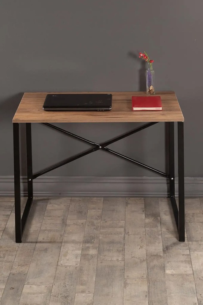 Birou stil industrial Coby Homs, metal/pal, 90x60x70 cm