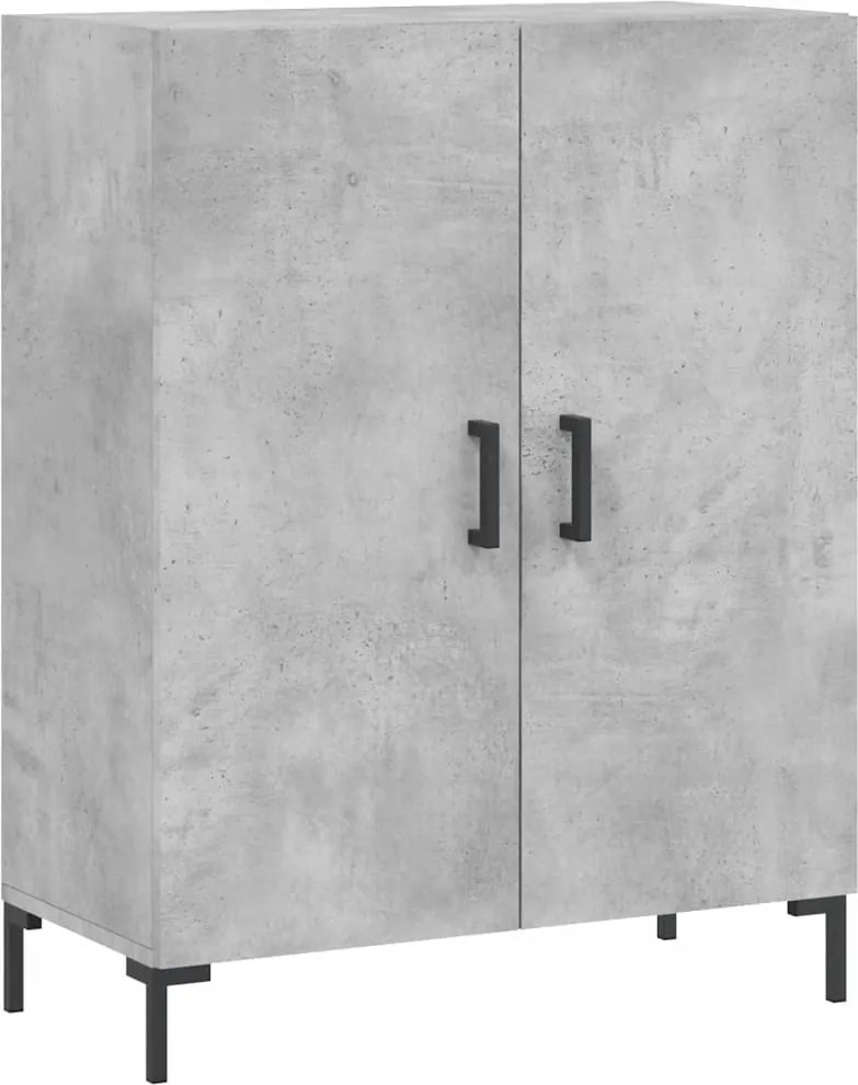 vidaXL Dulap, gri beton, 69,5x34x90 cm, lemn compozit