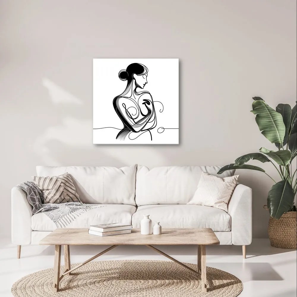 Tablou linii ale eleganței feminine