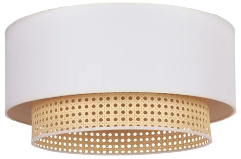 Duolla - Plafonieră BOHO 3xE27/15W/230V d. 60 cm crem/ratan