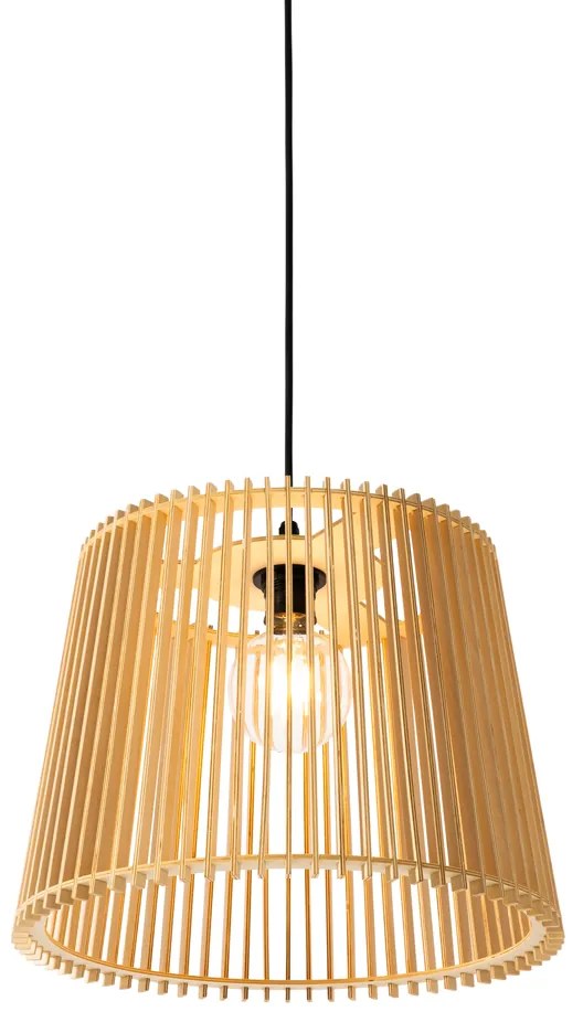 Lampă suspendată rustică de exterior din lemn IP44 - Jayla