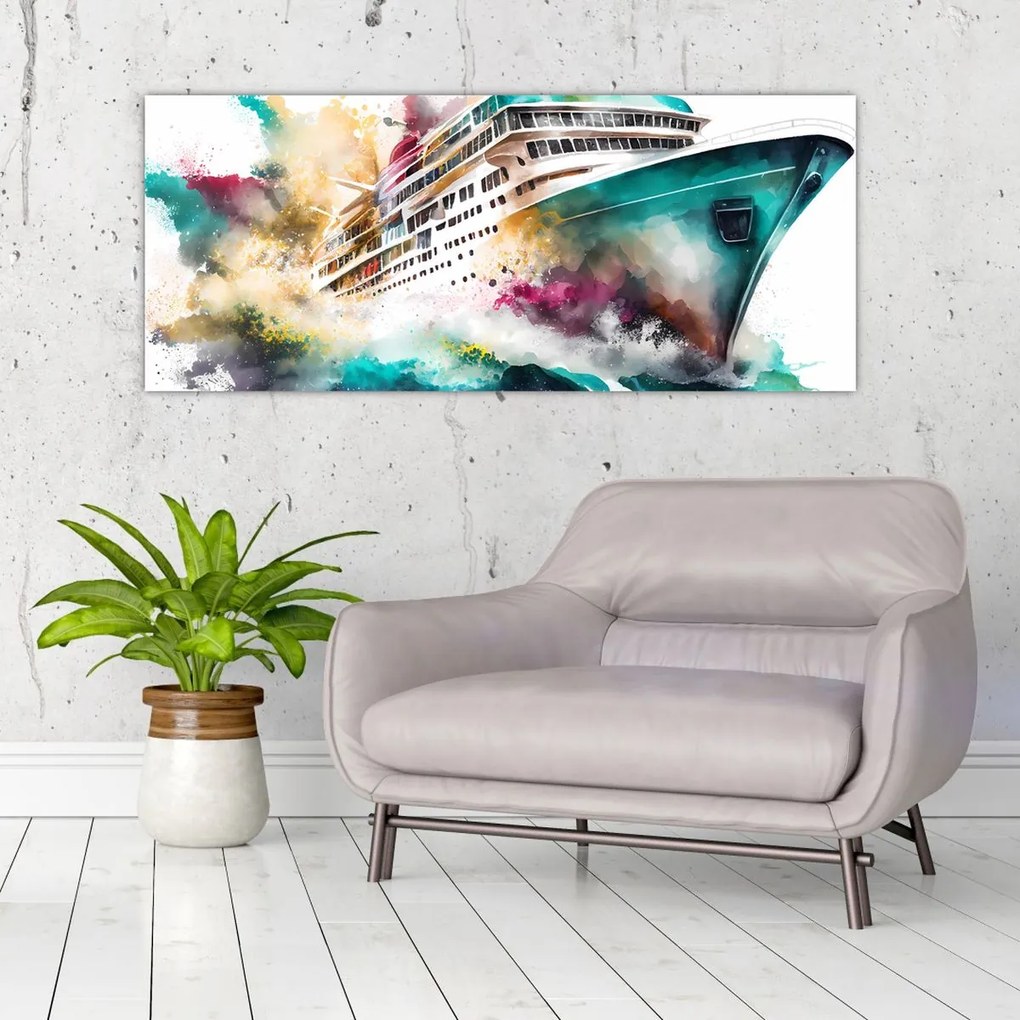 Tablou - Acuarelă mare (120x50 cm)