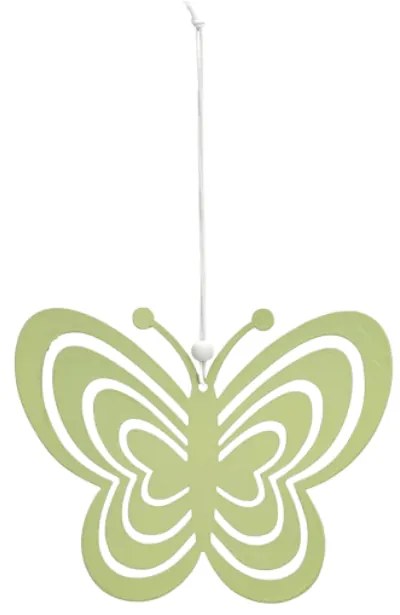 Fluture metalic de agatat PASTEL BUTTERFLY - mai multe culori Culoare: Verde