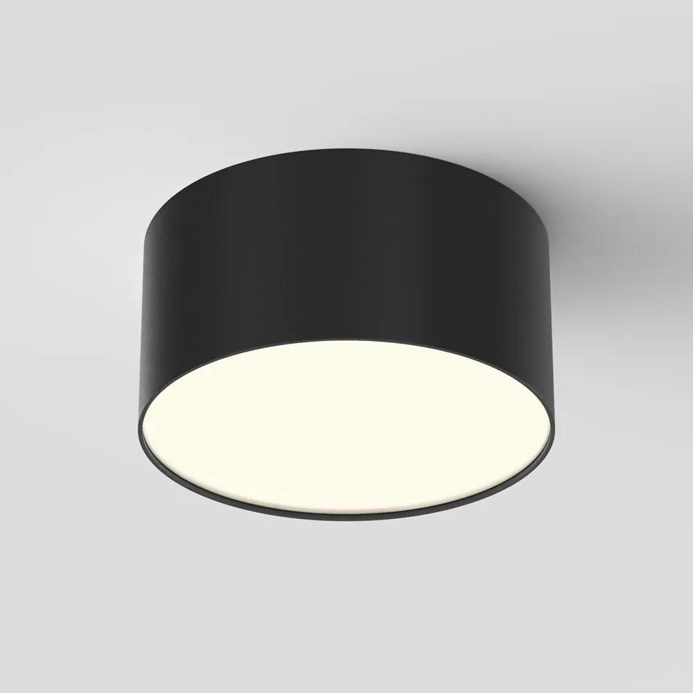 Mini Plafoniera LED design tehnic Zoom D-12cm 3000K negru
