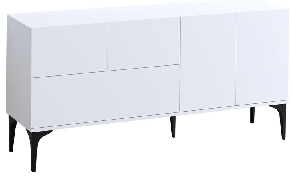 Dulap Gloria (Alb + Negru). 1073092