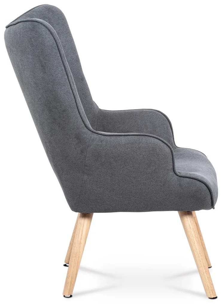 Fotoliu cu taburet GREY2, gri