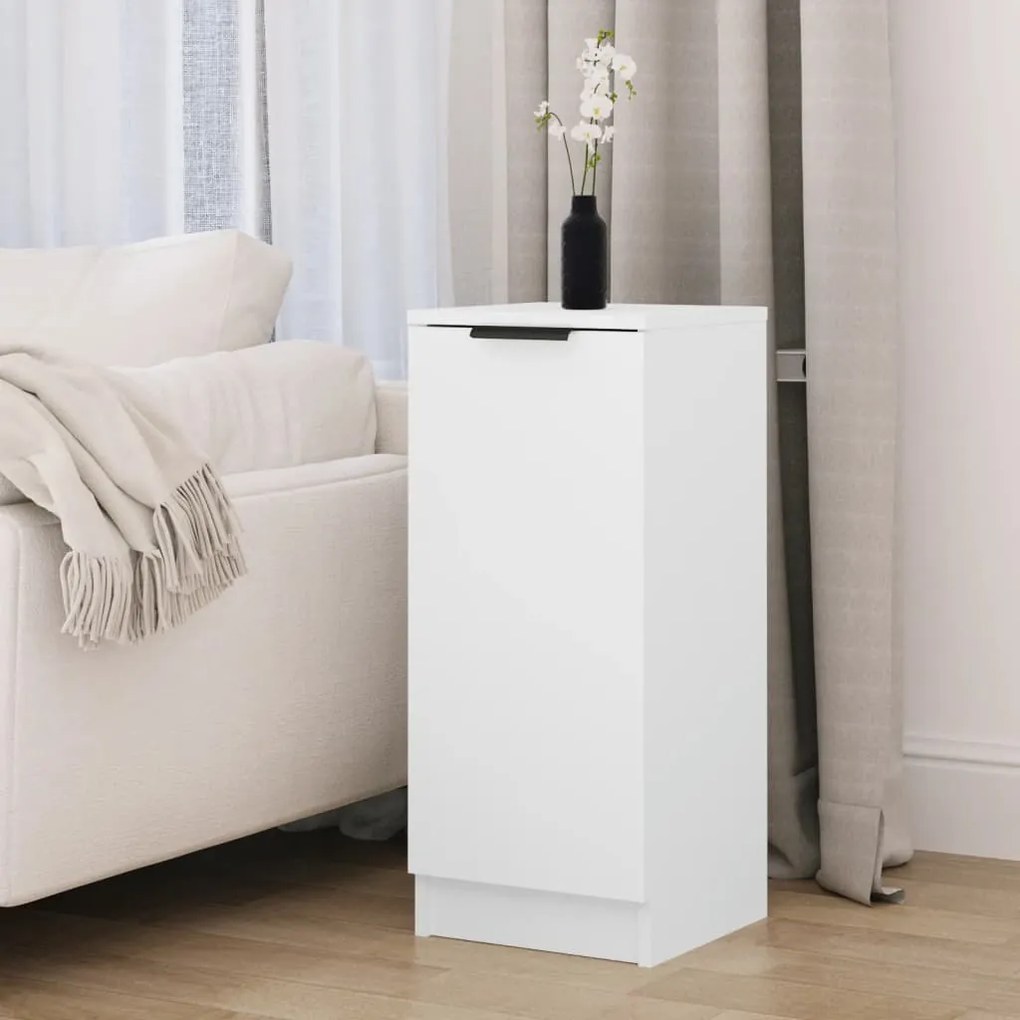 811133 vidaXL Dulap, alb, 30x30x70 cm, lemn prelucrat