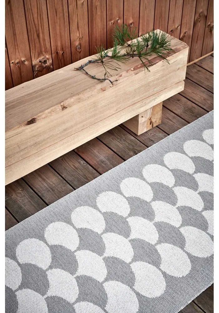 Covor tip traversă pentru interior și exterior crem 70x150 cm Poppy Linen – Pappelina