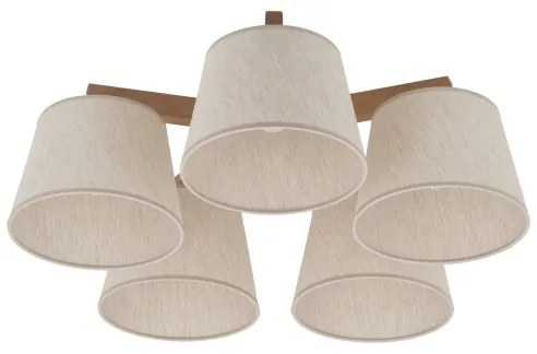 Brilagi - Lustră aplicată LATTE SABIA 5xE27/15W/230V pin/crem