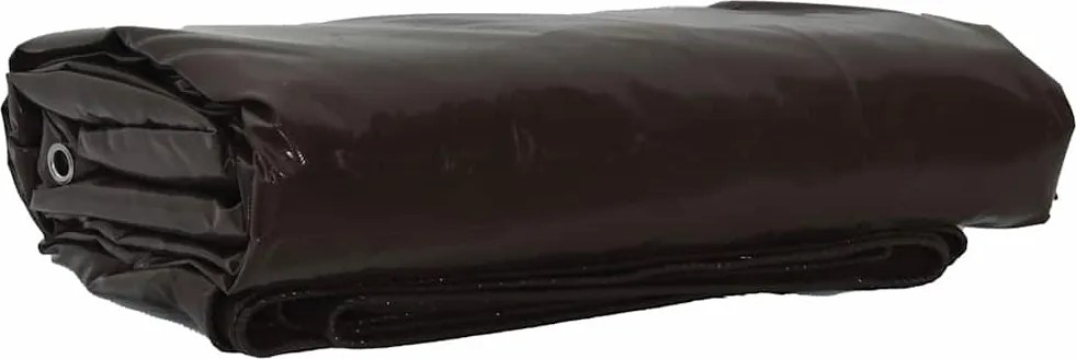 vidaXL Pânză 650g / m² Maro 5 x 7 m Pânză cu acoperire PVC
