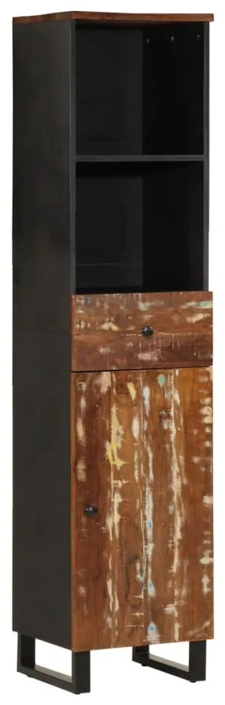 vidaXL Dulap de baie, 38x33x160 cm, lemn masiv reciclat