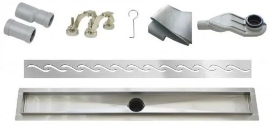Scurgere de duș W-Drain Wavy 80