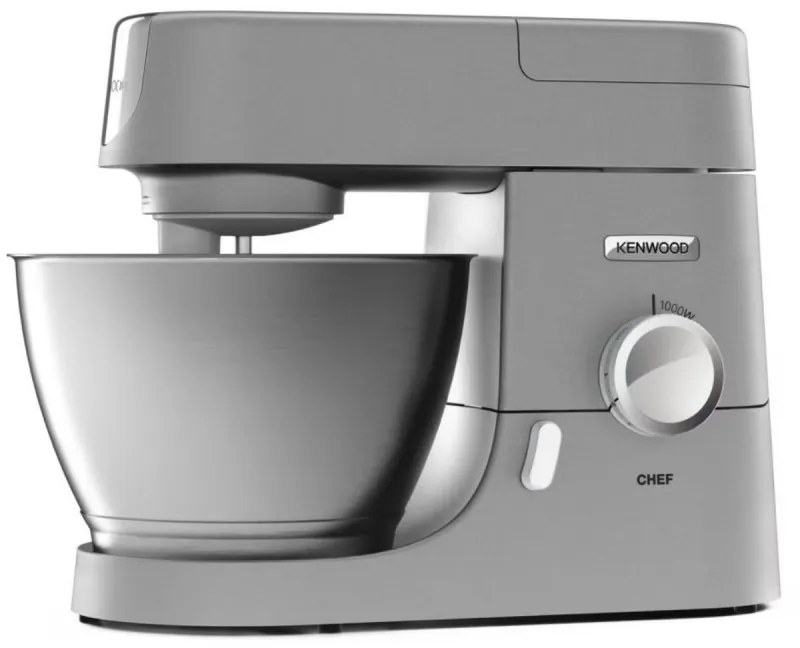 Mixer planetar Kenwood Chef KVC3100S, 1000W, 4.6L, 9 viteze, Pulse, Protectie la supraincalzire, Argintiu