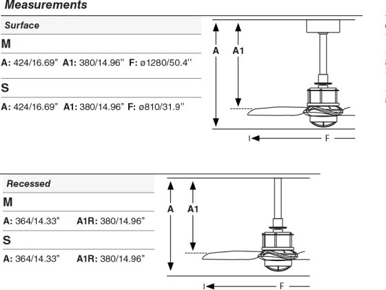 FARO 33398WT1N-LED Ventilator cu LED dimabil JUST FAN M, 16W/230V, diametru 128 cm, maro/alamă WT + DO