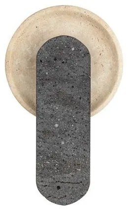 Aplica LED lumina ambientala MAVIS travertin negru, galben