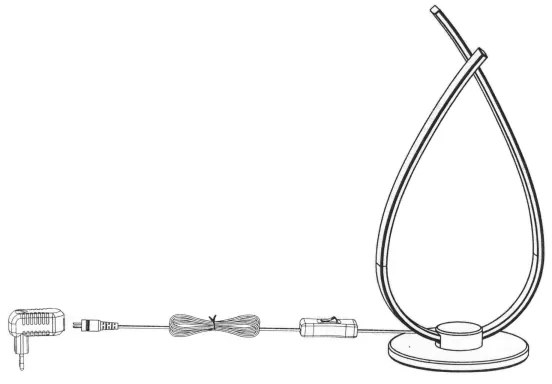 Eglo 31997 - Lampa de masa LED RONCADE LED/14W/230V