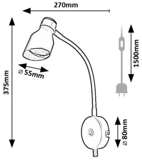 Aplica, Lampa de perete moderna Lilou