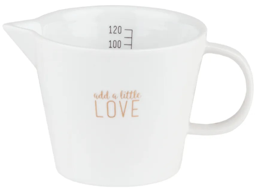 Räder Urcior de lapte din portelan alb, ADD A LITTLE LOVE