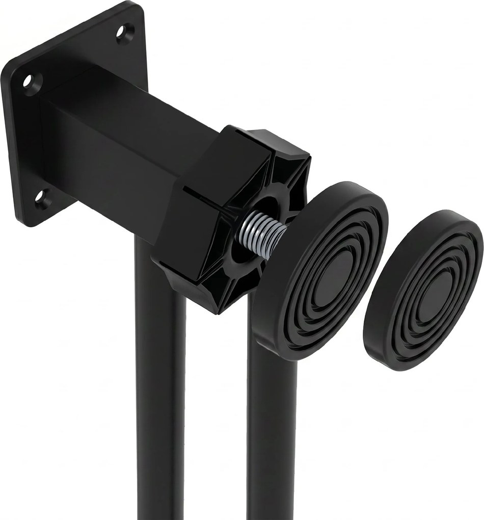 PawHut Poartă de Siguranță pentru Câini cu 2 Extensii, Lățime Reglabilă și Închidere Automată, 74-87x77 cm, Negru | Aosom Romania
