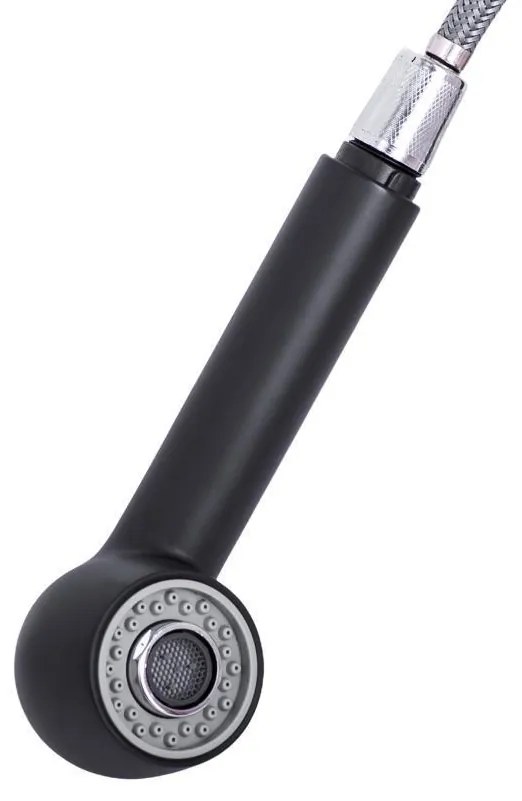 Baterie Bucătărie cu Duș Extractibil, Inox Negru Model HS004 – Design Modern și Funcționalitate pentru Orice Bucătărie