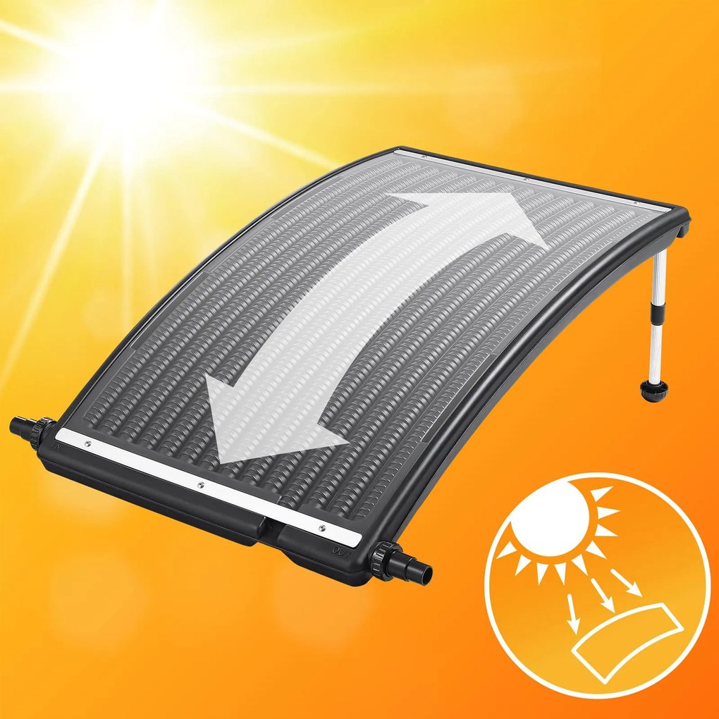 Deuba Panou solar pentru incalzirea apei 110x69x14cm - antracit