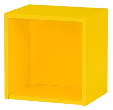 Boxie dulap de perete deschis 40x40x27 cm galben