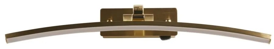 Aplica de perete LED pentru oglinda sau tablou Santorini alama, L-50cm