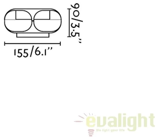 Aplica de perete exterior BU-OH LED gri IP65 71212