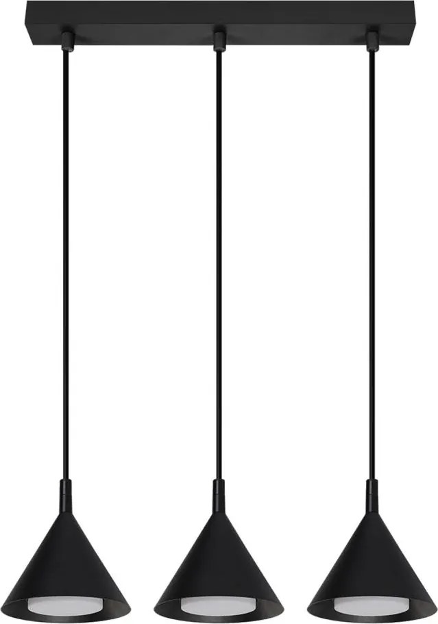 BRILAGI - Lustră suspendată pe cablu CONE TRIPLE 3xGX53/15W/230V negru