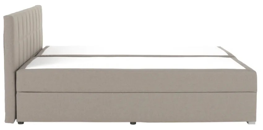 Pat tip BOXSPRING 160x200, taupe gri-maro, FERATA TV KOMFORT