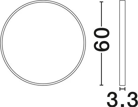 Oglinda de perete decorativa ROSSI 60cm