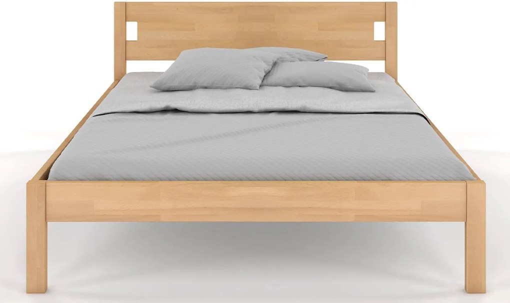 Pat lemn masiv Axel Fag Personalizabil - 120x200, Natur