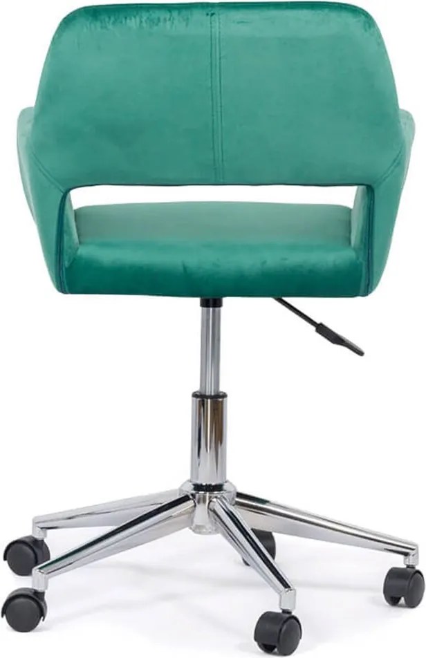 Scaun de birou din catifea OFF 380 verde