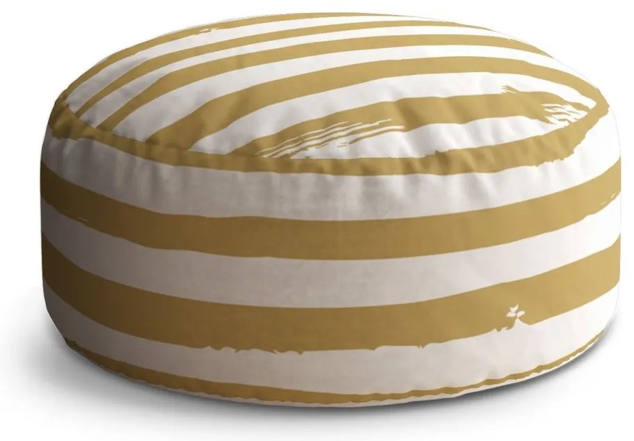 Taburet Circle dungi aurii, auriu / alb