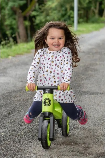 Funny Wheels - Bicicletă de echilibru 2 în 1 RIDER SUPER SPORT, verde/negru
