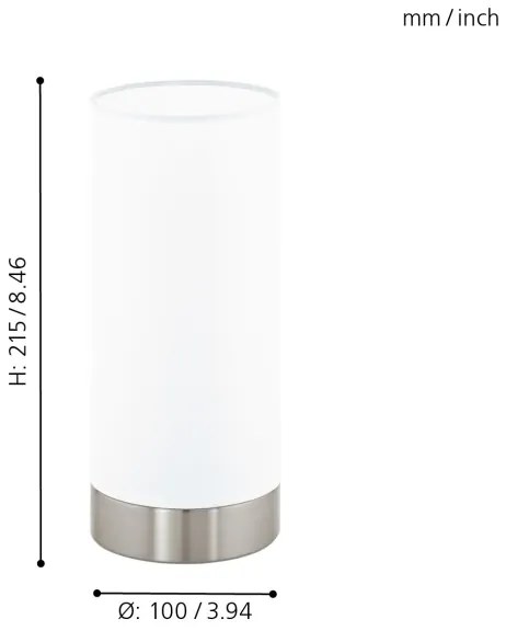 Eglo 95775 - Lampa de masa DAMASCO 1 1xE27/60W/230V