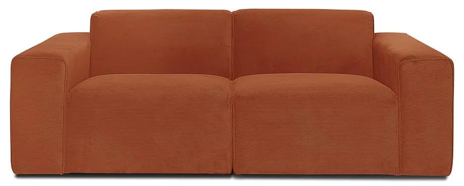 Canapea modulară cu tapițerie din reiat, portocaliu Scandic Sting