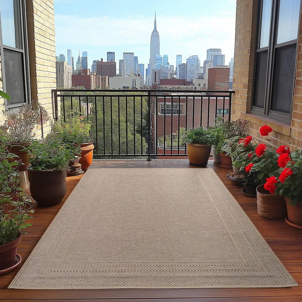 Covor pentru exterior și interior bej 140x200 cm Desert 1304 – Ayyildiz Carpets