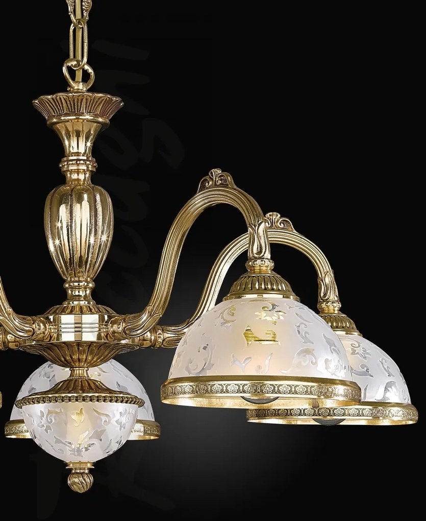 Candelabru clasic cu 5 brate design italian realizat manual 6302