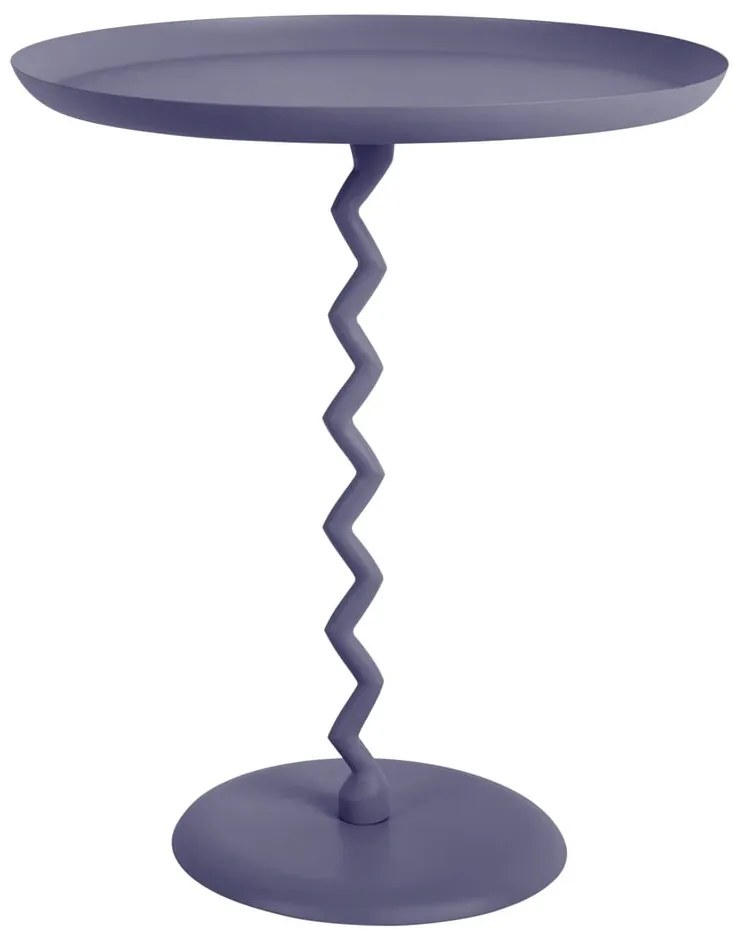 Măsuță auxiliară rotundă din metal ø 44 cm Zig Zag – Leitmotiv