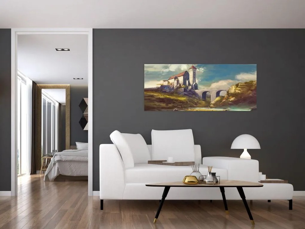 Tablou - Castelul medieval (120x50 cm)