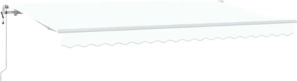 vidaXL Cortina Retractabilă Alb 400 x 200 cm țesătură