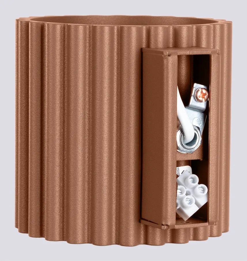 Aplică de perete maro deschis ø 10 cm Zora – Sollux