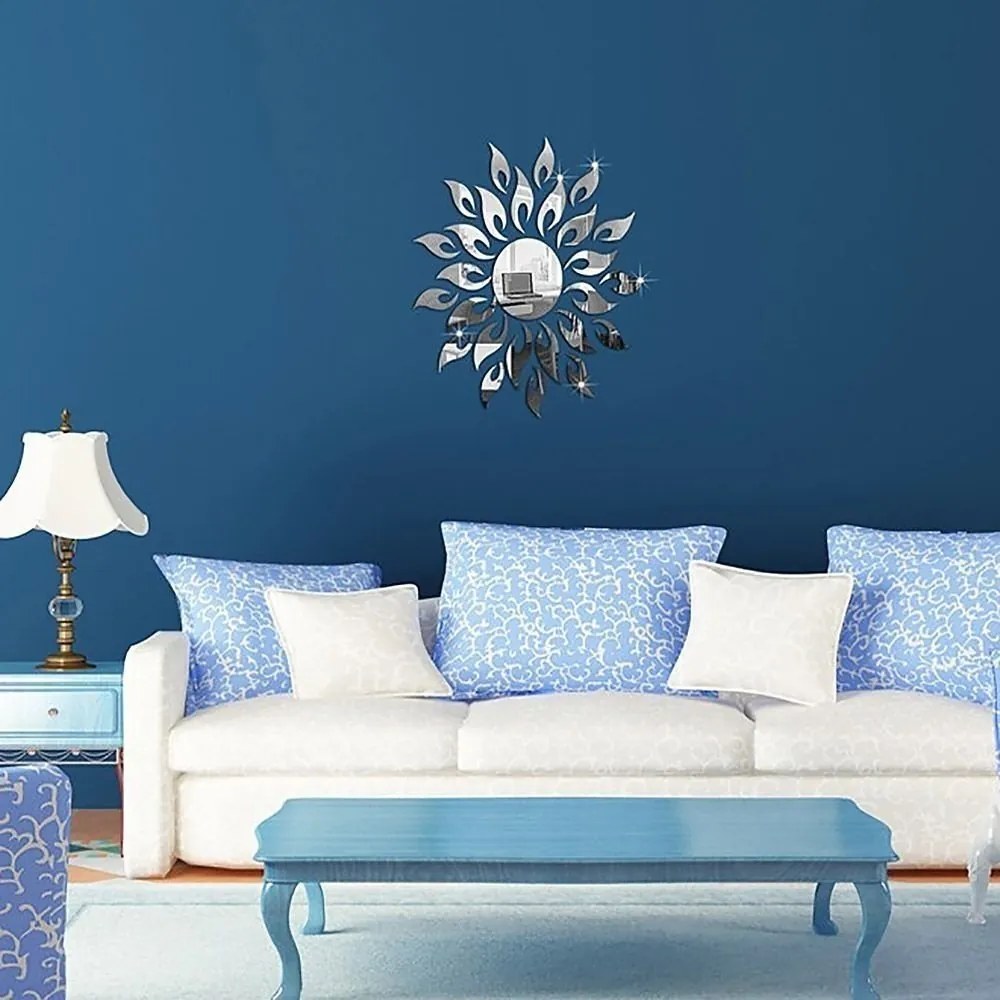 Oglindă adezivă pentru perete Ambiance Sun